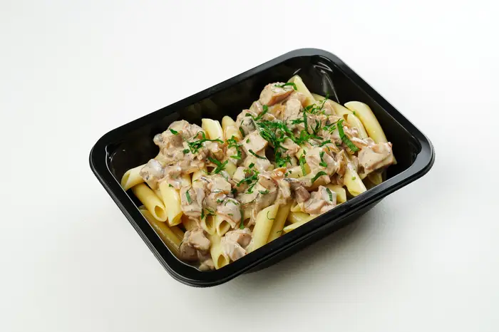 Паста с цыплёнком и грибами